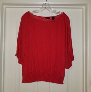 NY & Co Bright Red Shirt